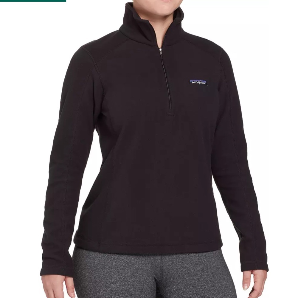 Patagonia Women's 1/4 Zip Better Sweater Fleece Pullover large black